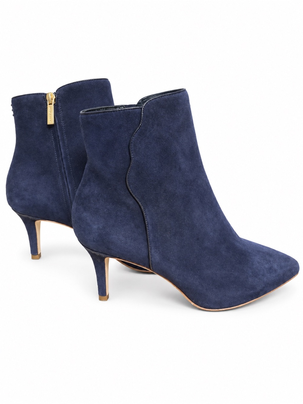 Sarah Flint Original Dress Bootie Suede Navy Boots
